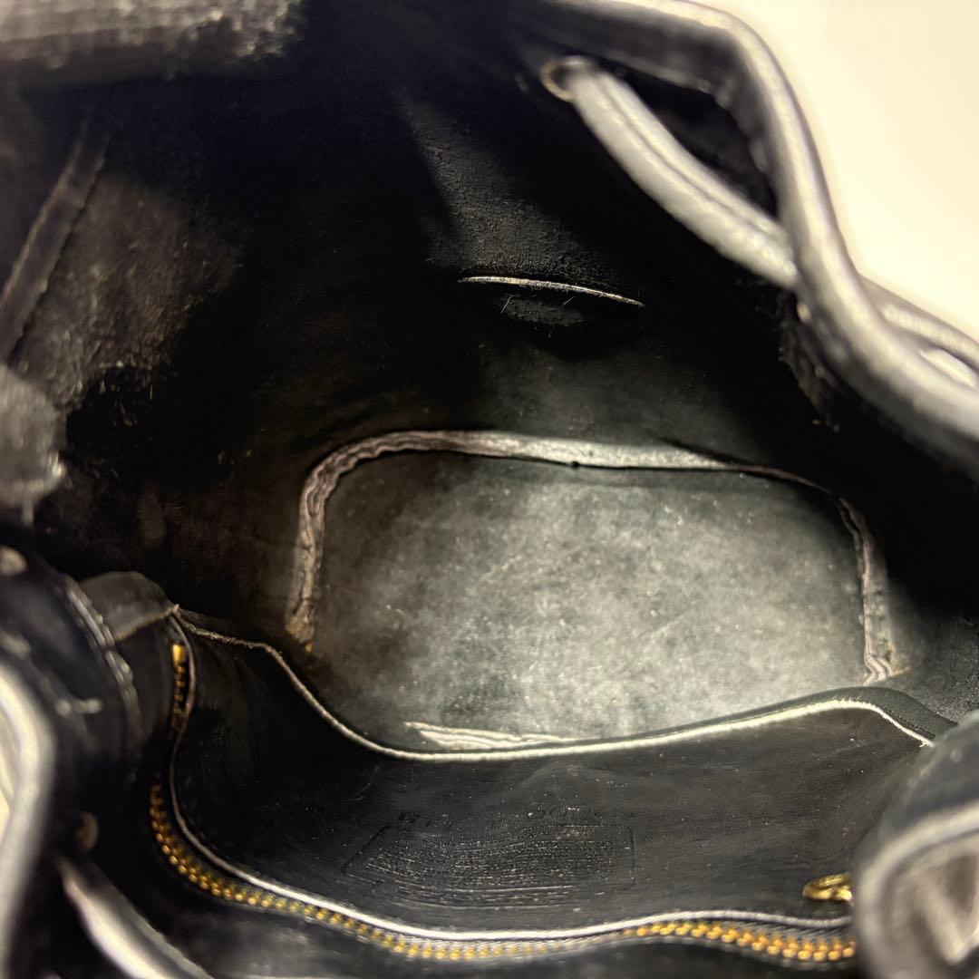 オールドコーチ　ショルダーバッグ　巾着　ブラック　vintagecoach.
