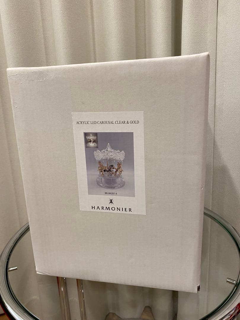 ハルモニア　HARMONIER オルゴール　アクリル LED カルーセル