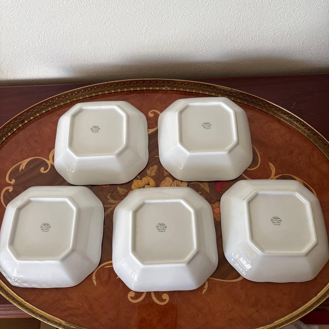 リチャードジノリ　スクエアプレイト5客