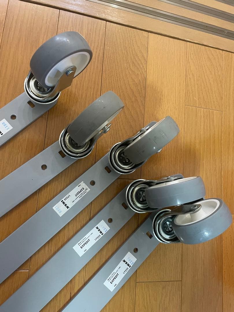 EXPEDIT カラックスキャスター 5本セット【説明書・取り付け用金具付き】