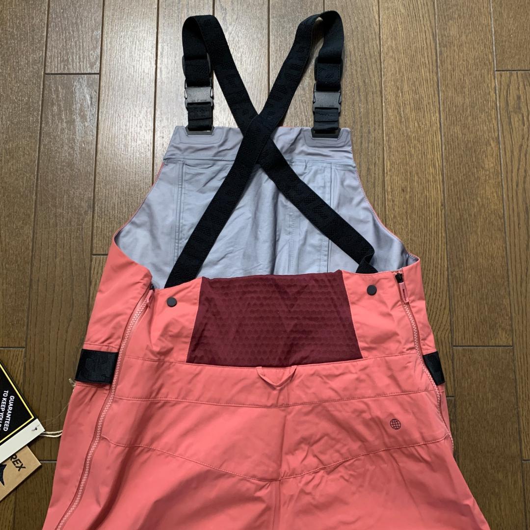 アディダス　ビブパンツ　ゴアテックス　ピンク系　レディースXL