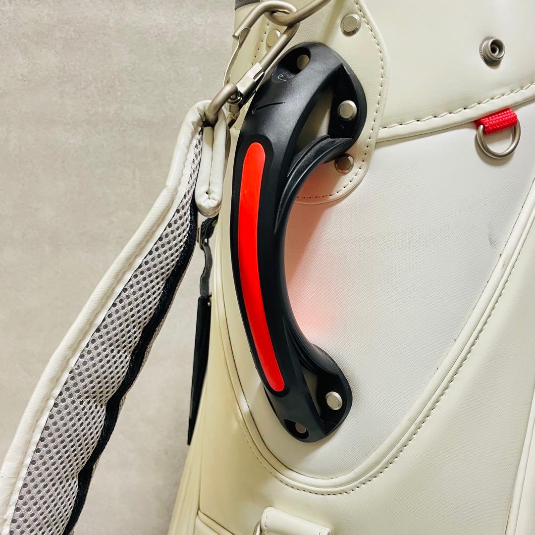 希少 美品 NIKE ナイキ キャディバック エナメル ホワイト 貴重　入手困難