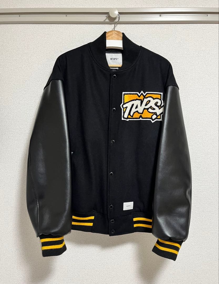 ジャケット・アウター WTAPS VARSITY/JACKET.WOOL. MELTON.TOON!