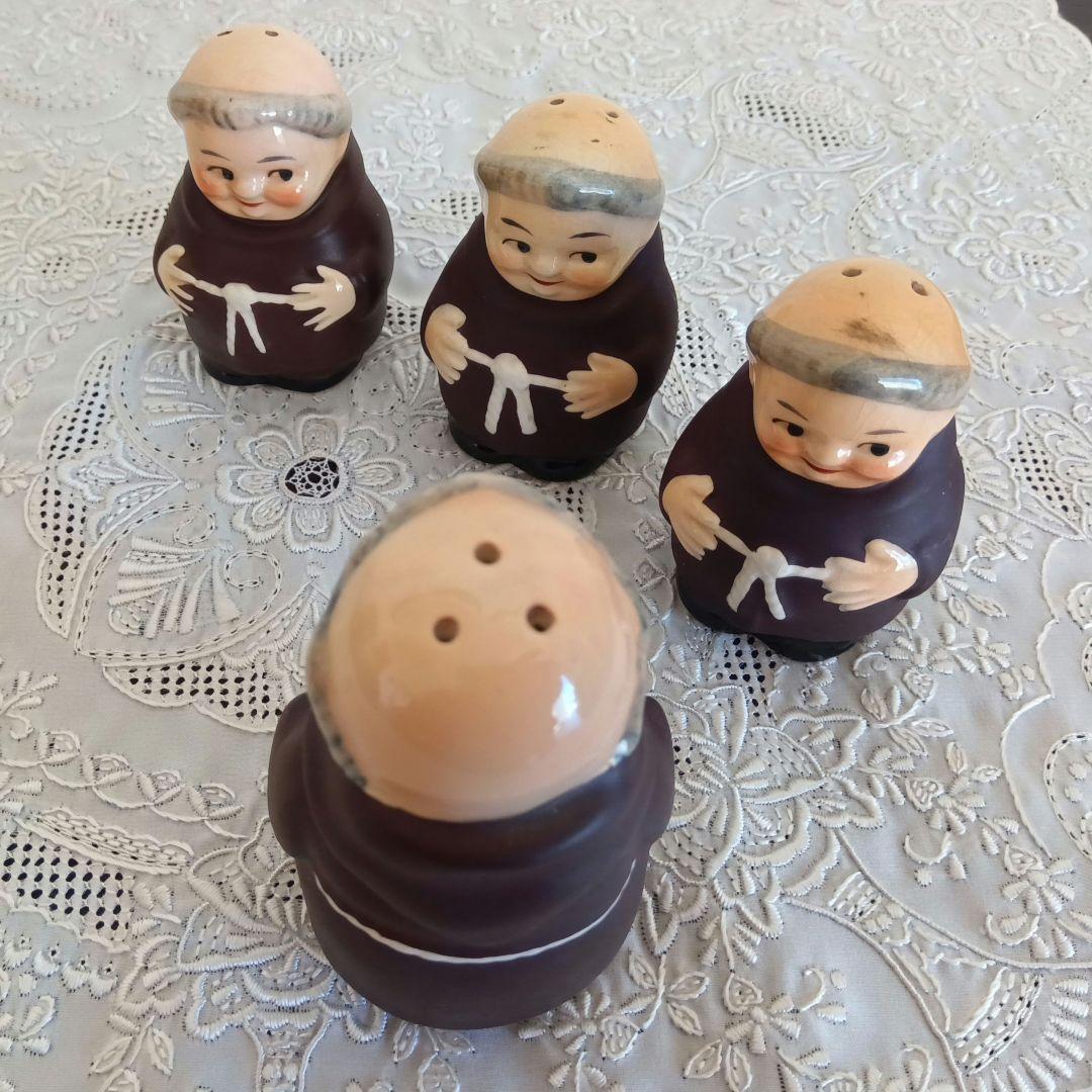 入手難 アンティーク Goebelゲーベル 修道士のフンメル人形 ４点セット