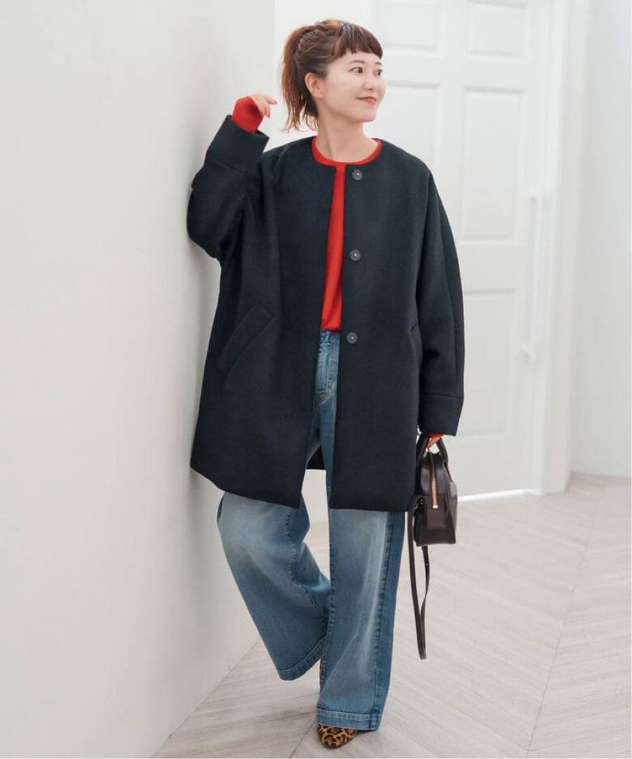 TICCA ノーカラーテントコート　SPICK＆SPAN IENA