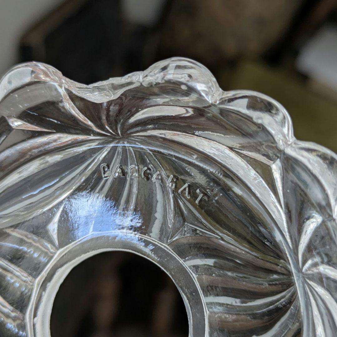 え*ち様 難あり*フランスアンティーク　オールドバカラ ミニシャンデリアシェード