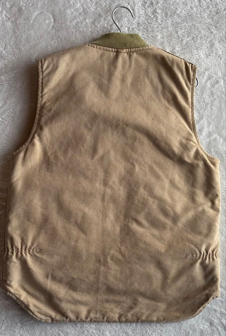 【80's 】【USA製】Carhartt カーハート ダック ベスト 腰ゴムM