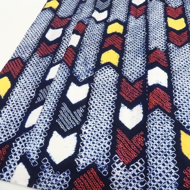 Y1192◆美品 綿 有松鳴海絞り 洗える夏着物 居敷当て付 高級浴衣 着物