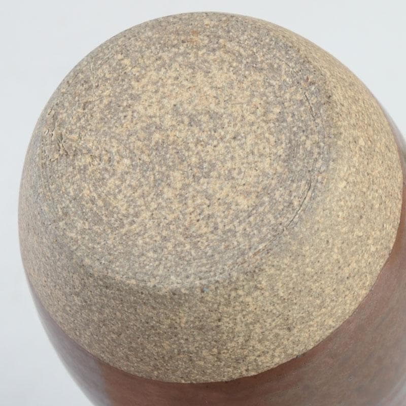 茶道具　高取焼　比古焼　藤崎寿山造　肩衝茶入　仕覆付　共箱　V　9824