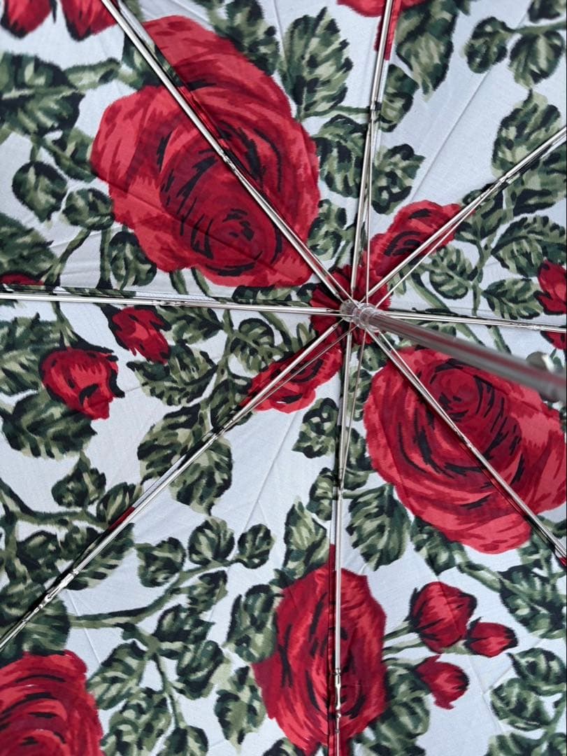 東京・モンブラン.ヤマグチ・高級創作.晴雨兼用・折りたたみ傘・絹100%!