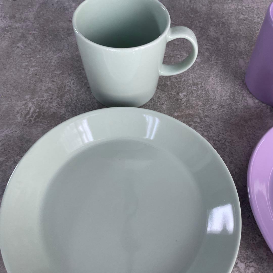 イッタラ　ティーマ　食器　ライラック　セージ　コップ　17cm プレート
