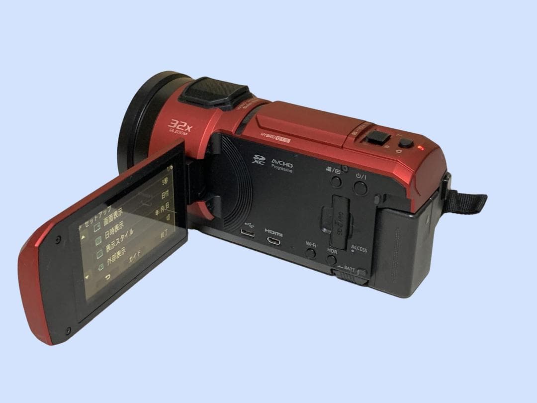 M6432 パナソニック 4K ビデオカメラ HC-VZX1M レッド