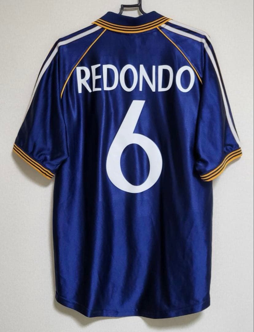 レアルマドリード 刺繍 98-99年襟付きゲームシャツ ユニフォーム　レドンド