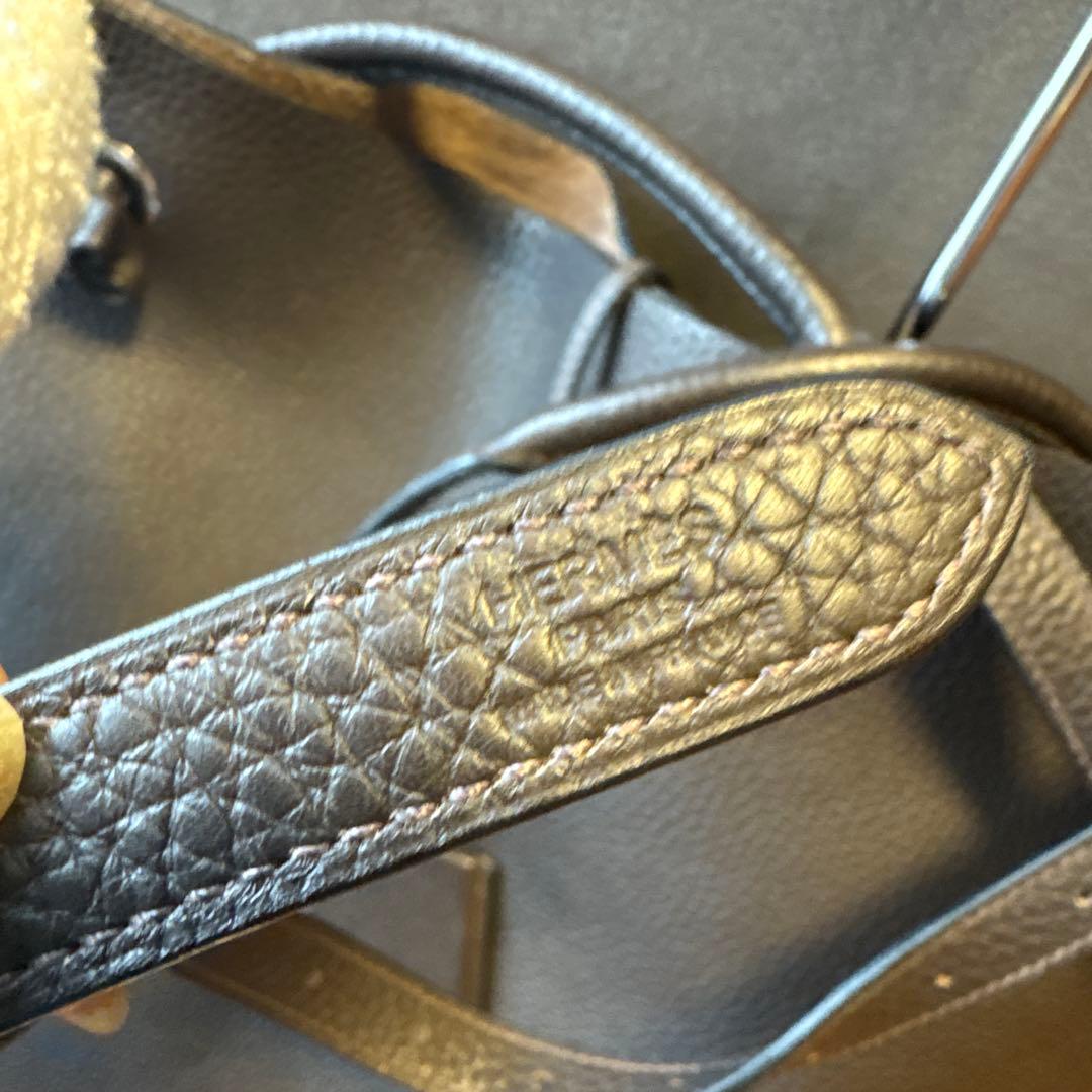 [HERMES]エルメスシルキーシティー　トリヨンクレマンス素材 ダークブラウン