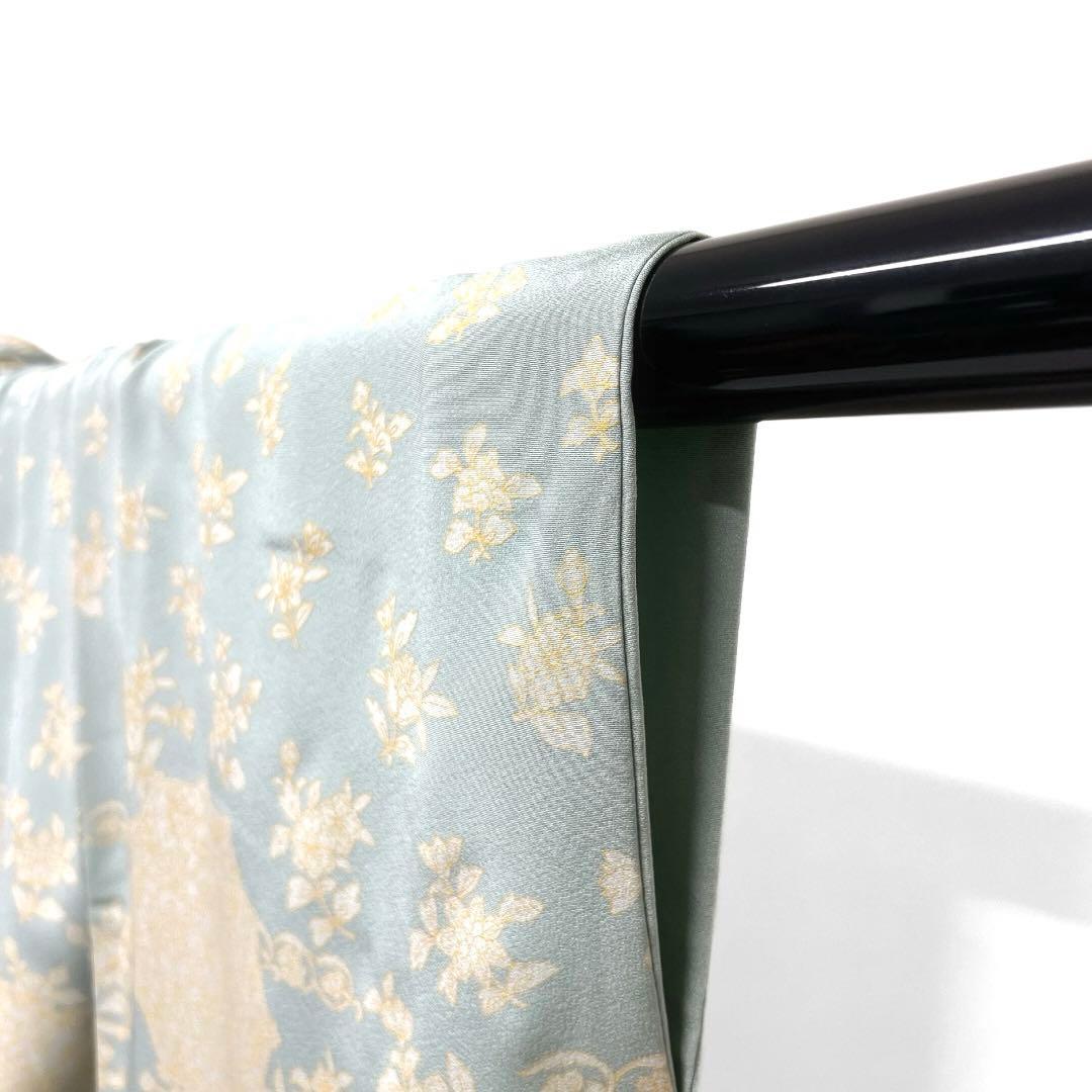 訪問着　金彩　華紋　ペイズリー　唐花　亀甲　着物　122a d