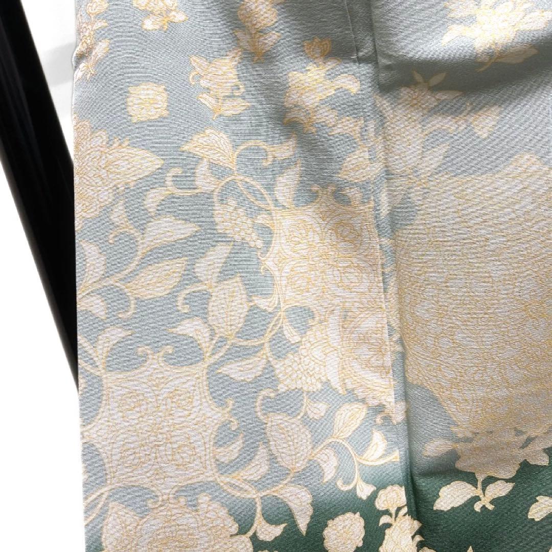 訪問着　金彩　華紋　ペイズリー　唐花　亀甲　着物　122a d