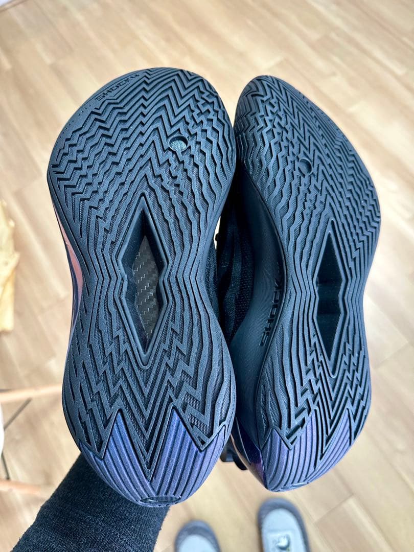 新品29.0cm ANTA Shock Wave 7 オールブラック