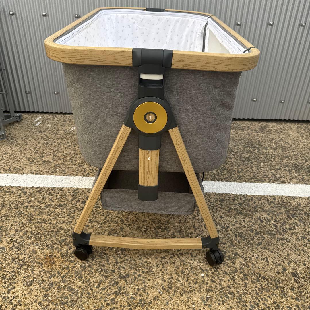 山087美品ベビーベッド グレー playkids Maydolly HZDMJ