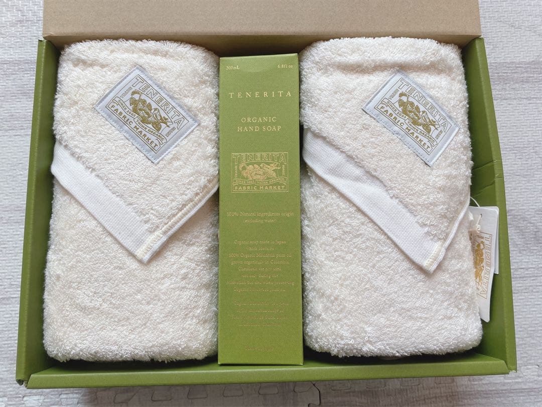 《新品未使用》TENERITA フェイスタオル2枚 ハンドソープセット
