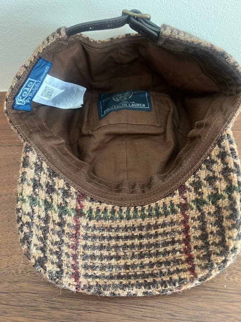 【美品】ラルフローレン　ツイード　キャップ