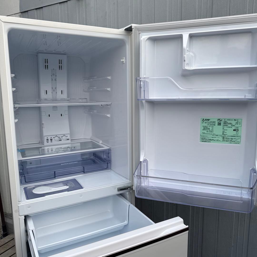 送料込 三菱電機 3ドア冷蔵庫 272L 自動製氷 ジュエリーホワイト