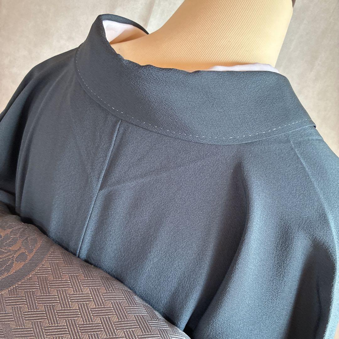 付け下げ　フルセット　着物　正絹　訪問着　袷　色紙　万寿菊　G4