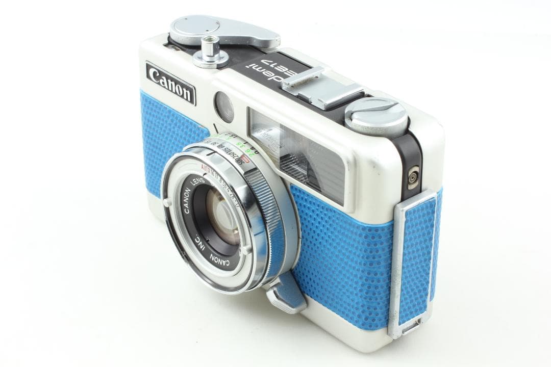 【整備済　美品】ブルー Canon Demi EE17　ハーフカメラ　露出計OK