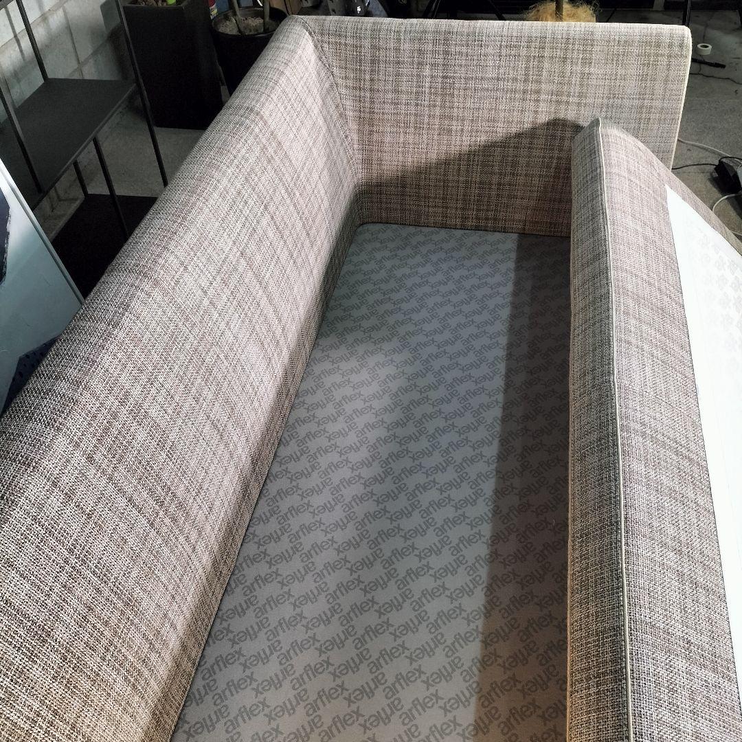 く*め様 arflex SONA 右アームソファ クッション2個付 展示品【20