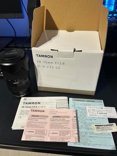 【美品】TAMRON 28-75mm F/2.8 Di Ⅲ VXD G2