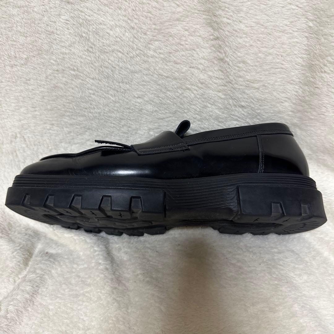 アシックス　ランウォーク　ローファー　24cm　フリンジ　レディース　EE 黒