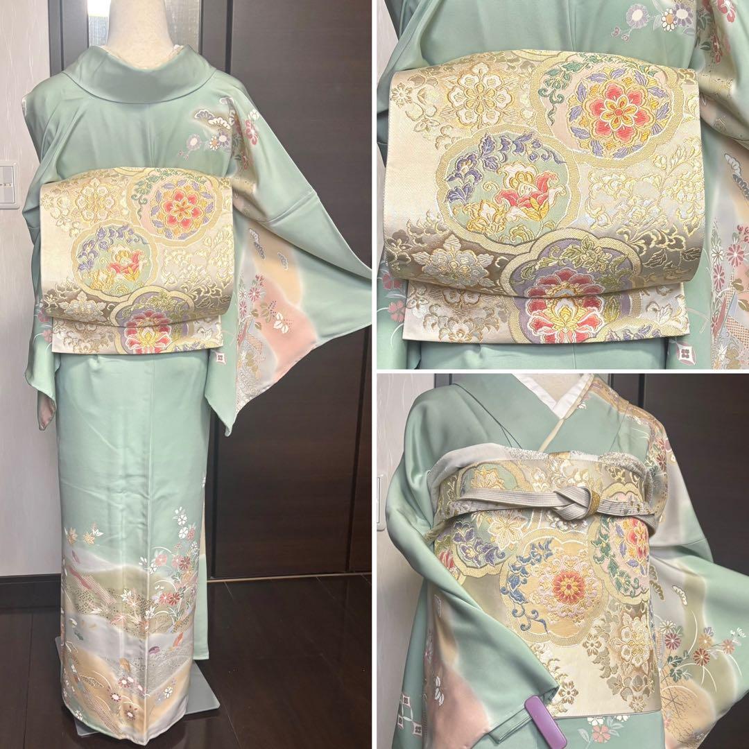 金駒刺繍　訪問着　フルセット　入学式　卒業式　お宮参り