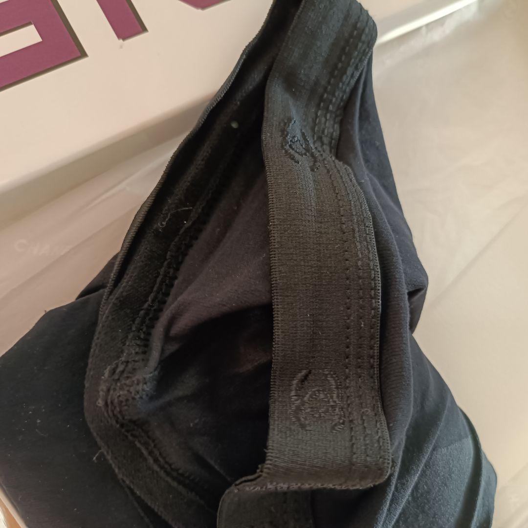 CHANELロゴプリントタイツ　サイズ　2　タグなし