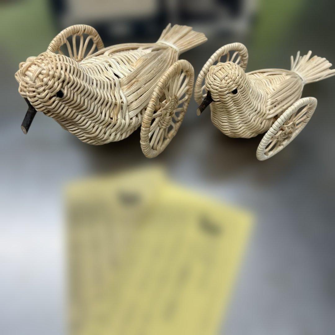 はと車　鳩車　はとぐるま　あけび細工　郷土玩具　レトロ　野沢温泉　箱　説明書付き