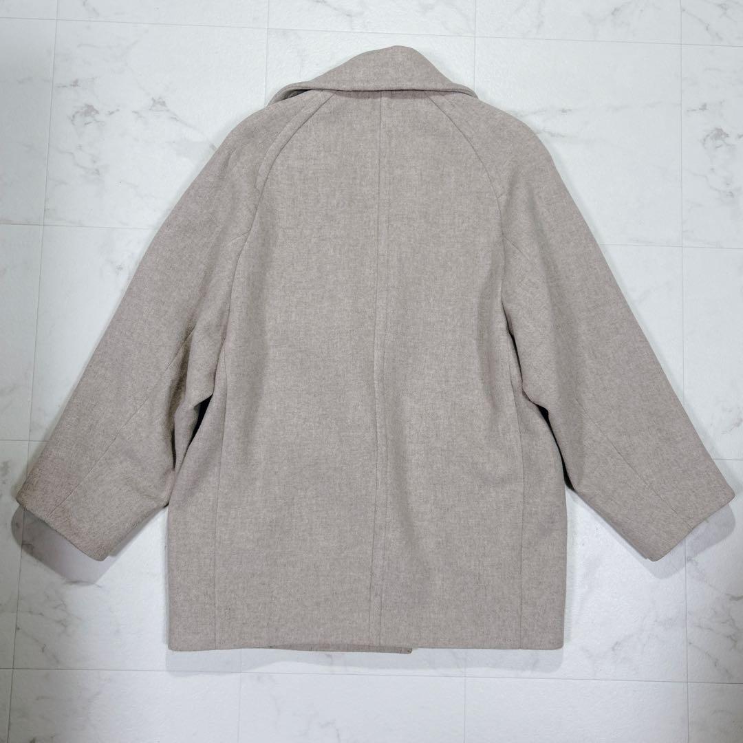 美品 MANTECOメルトンメランジミドル丈コート ユナイテッドアローズ M