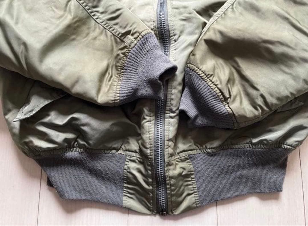 MA-1 アルファ 90's ミリタリーフライトジャケット 希少 L アメリカ製