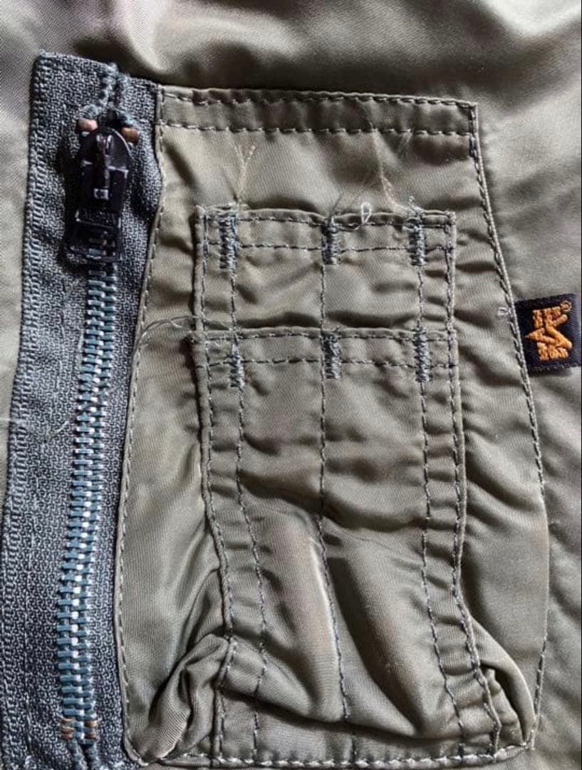 MA-1 アルファ 90's ミリタリーフライトジャケット 希少 L アメリカ製