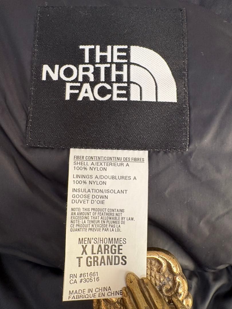 美品 90s ビンテージ ノースフェイス ダウン ベスト XL 黒 xpv