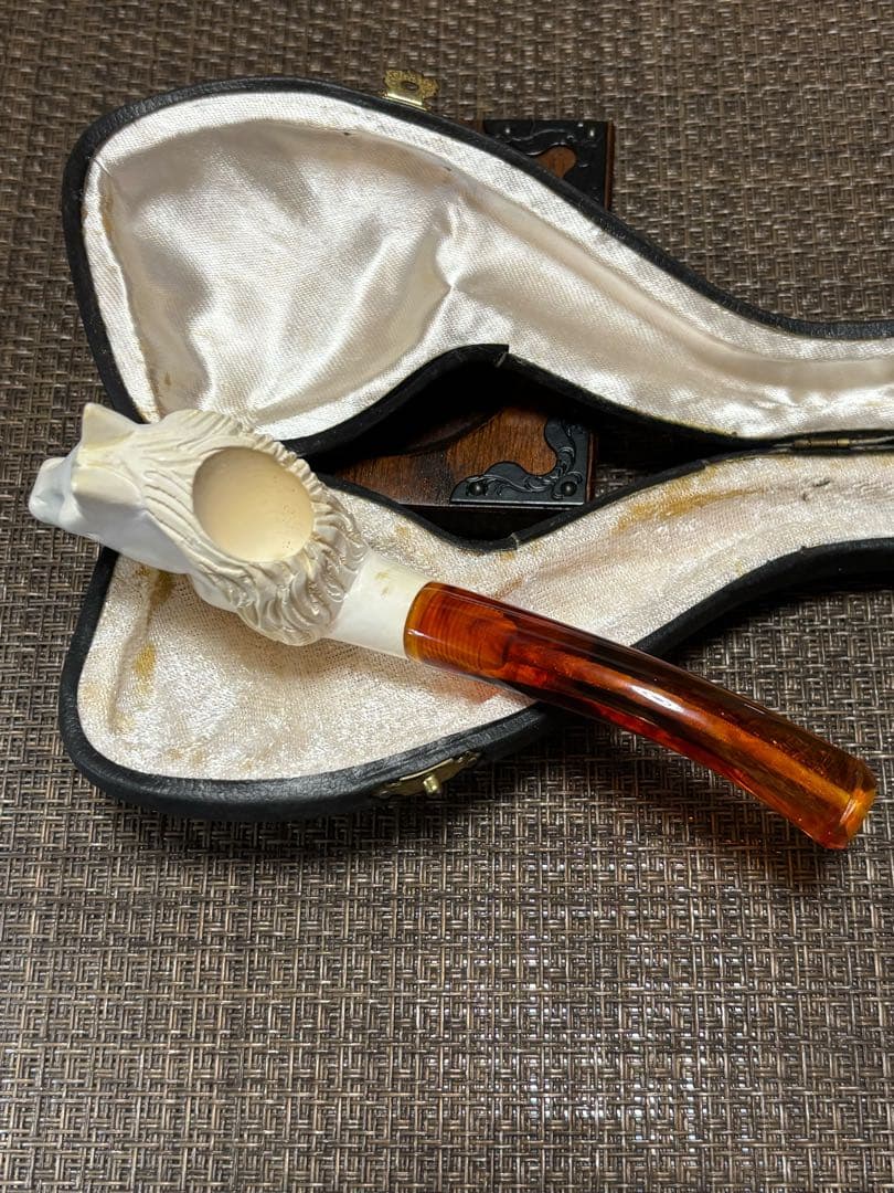 馬の頭部デザイン パイプ 専用ケース付き