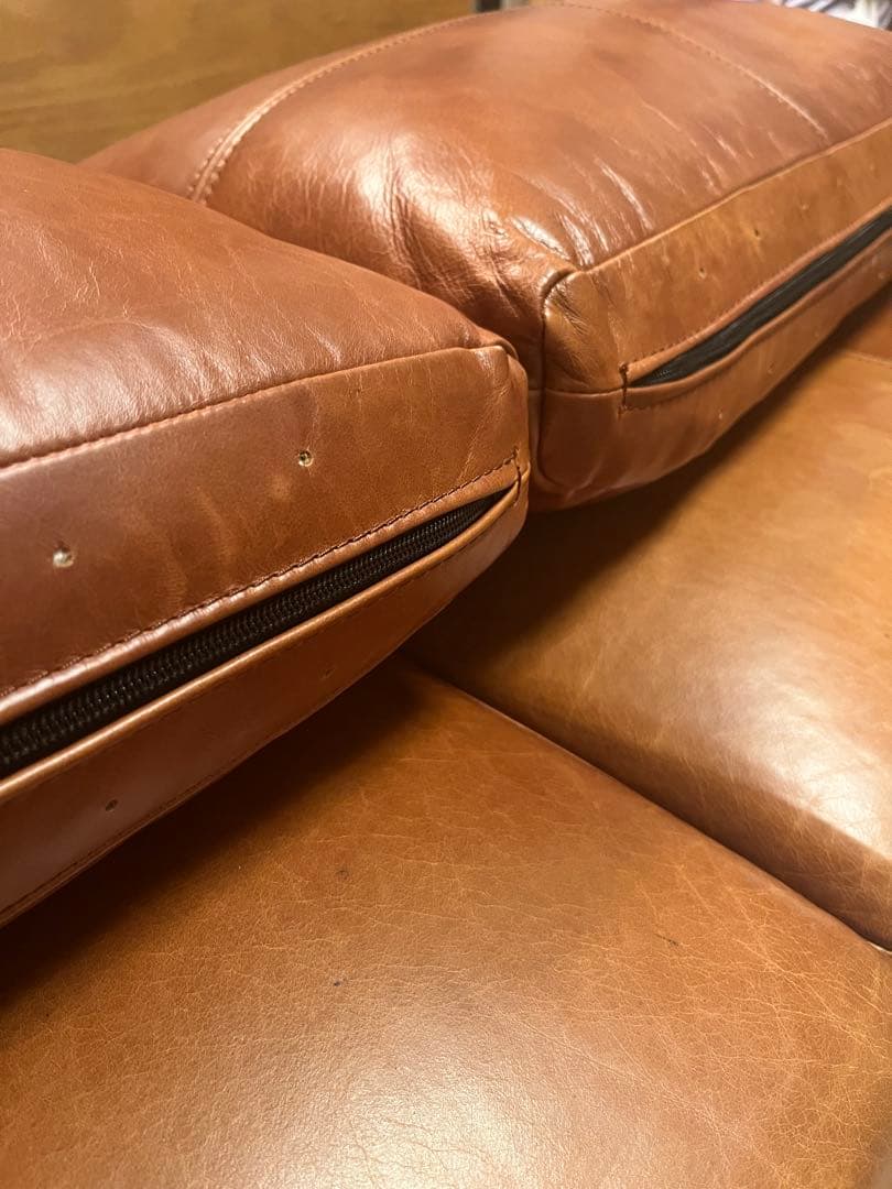 ウニコ unico KIRP カバーリングソファ(2人掛け レザー)