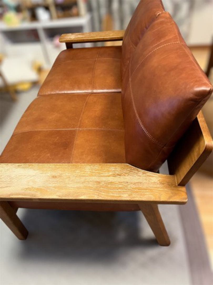 ウニコ unico KIRP カバーリングソファ(2人掛け レザー)