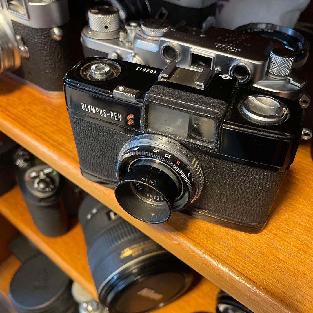 最終値下げ　OLYMPUS-PEN S ブラック専用フィルター&フード付き