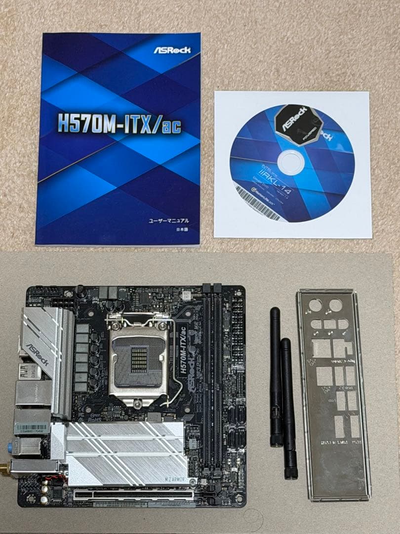 ASRock ITX LGA1200マザーボード H570M-ITX/ac