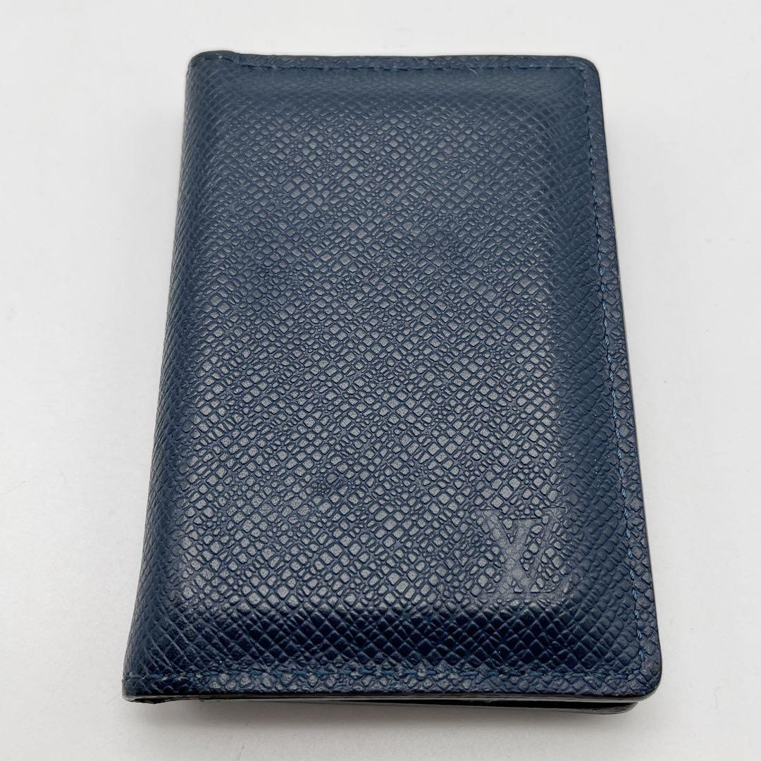 ルイヴィトン　オーガナイザードゥポッシュ タイガ　ネイビー 名刺入れ　新型