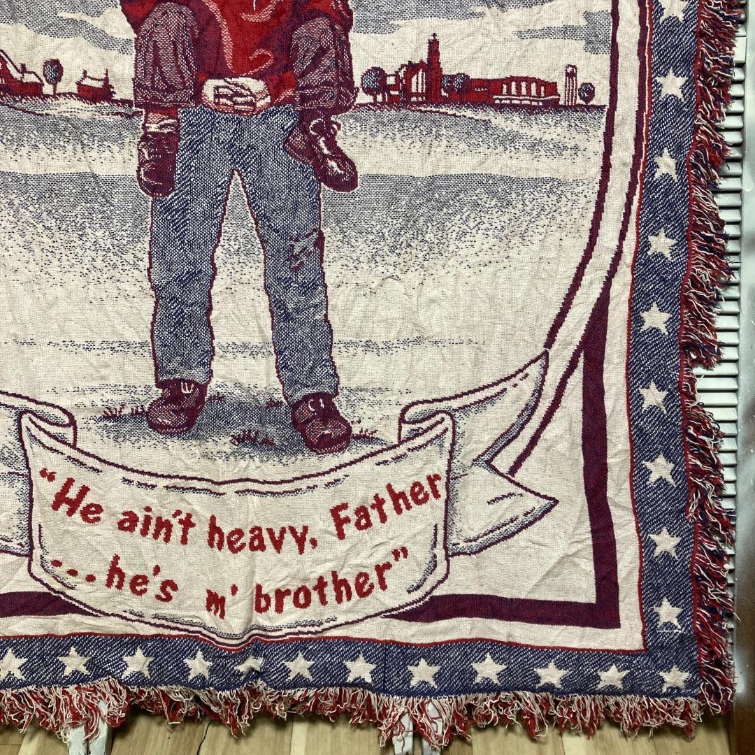 CAFM メッセージ ラグ ブランケット ゴブラン ボーイズ タウン アメリカ