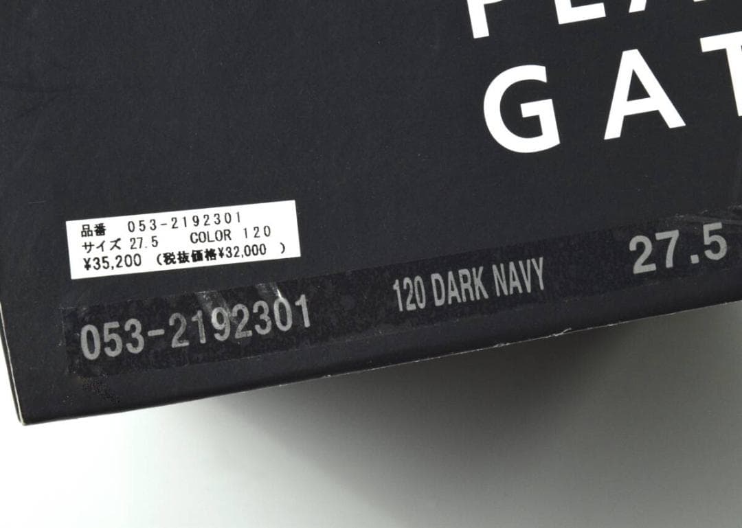 未使用3.5万 パーリーゲイツ ゴルフシューズ 27.5 メゾンロゴ柄 メンズ