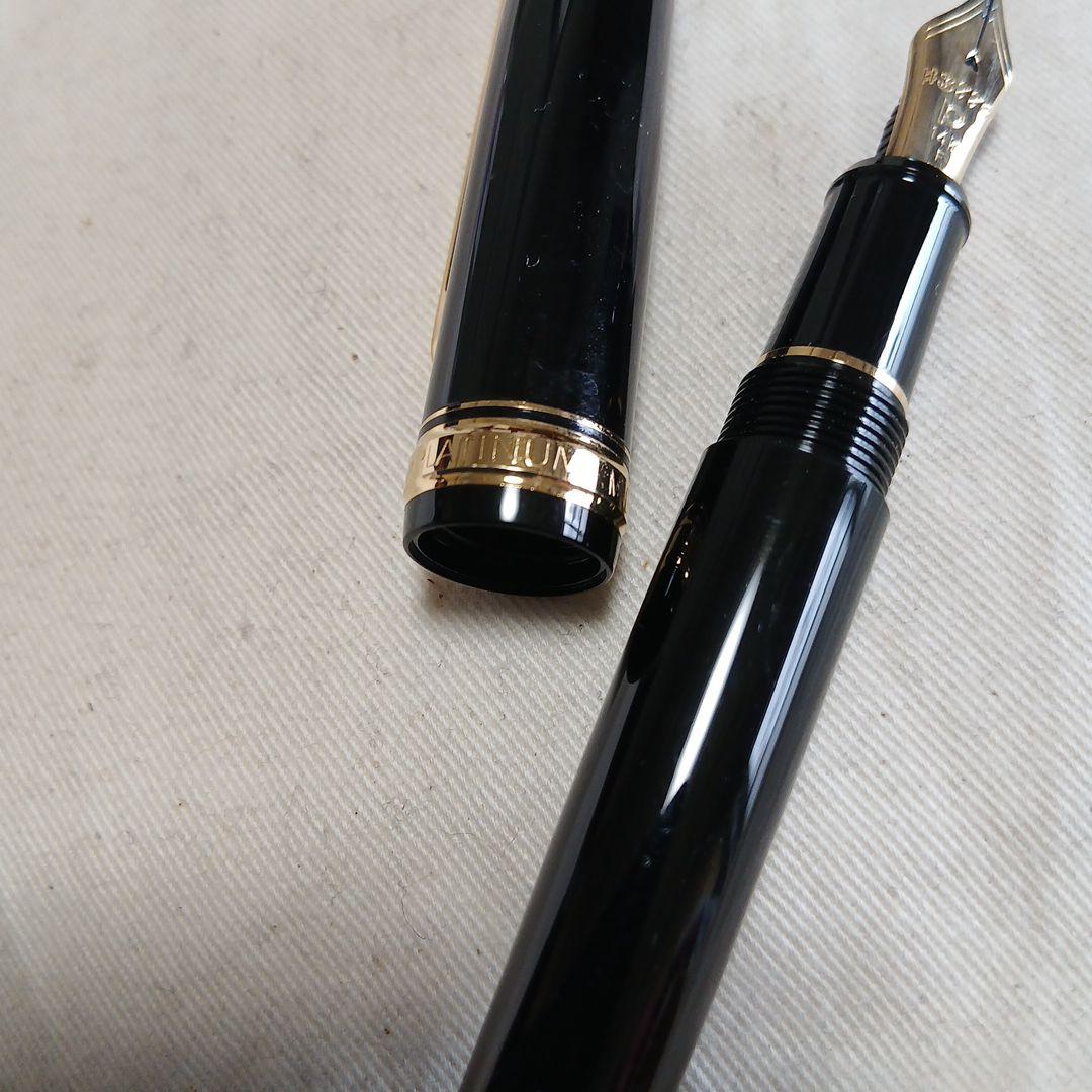プラチナ3776 14K F 黒 万年筆