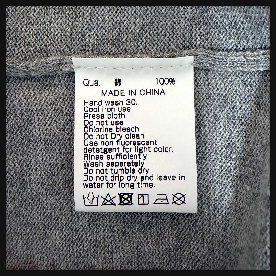 【新品タグ付】FR2GOLF ゴルフ 綿 ニットベスト 刺繍ロゴ グレー 2XL