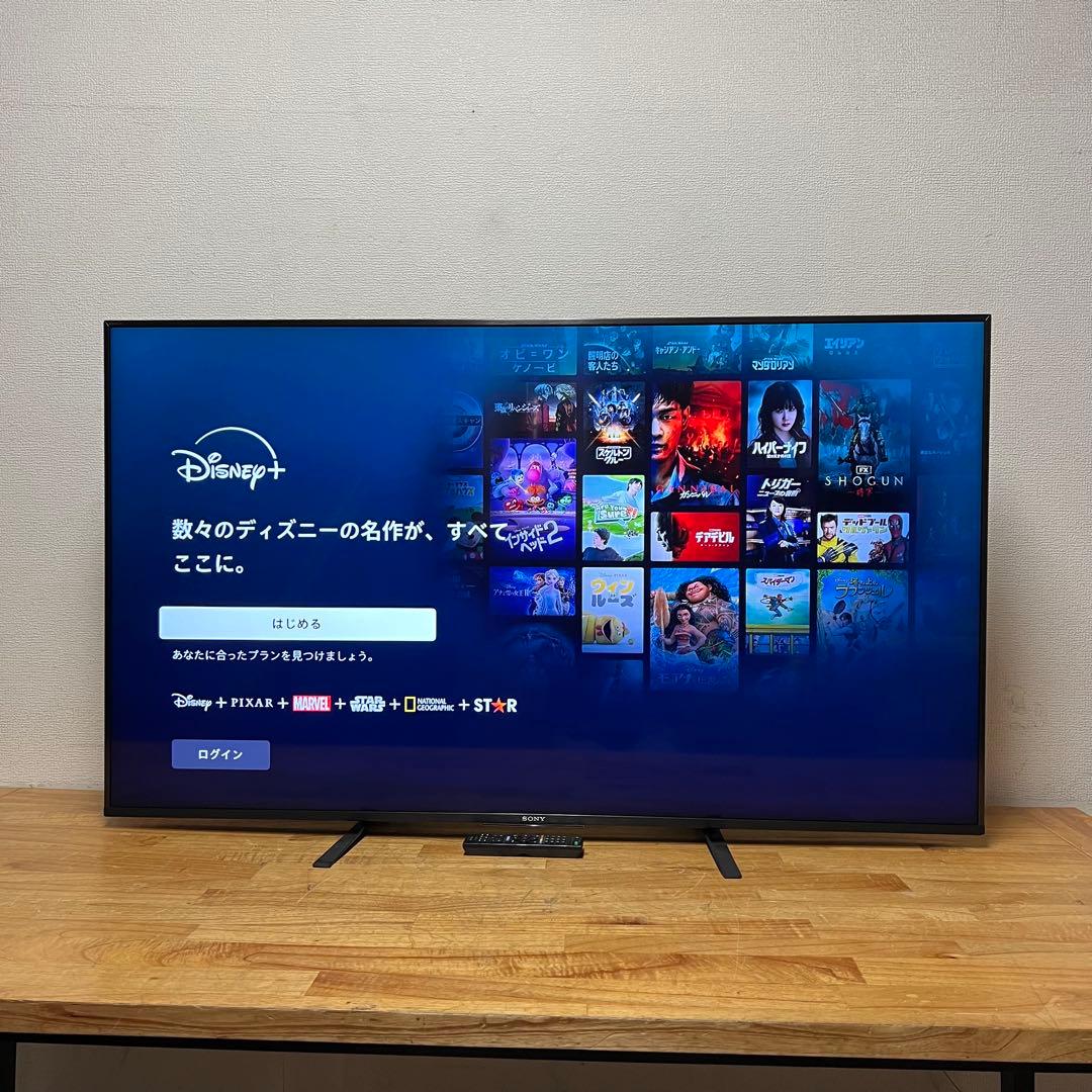 SONY 55V型 4K チューナーレス 液晶テレビ BRAVIA 動画アプリ○