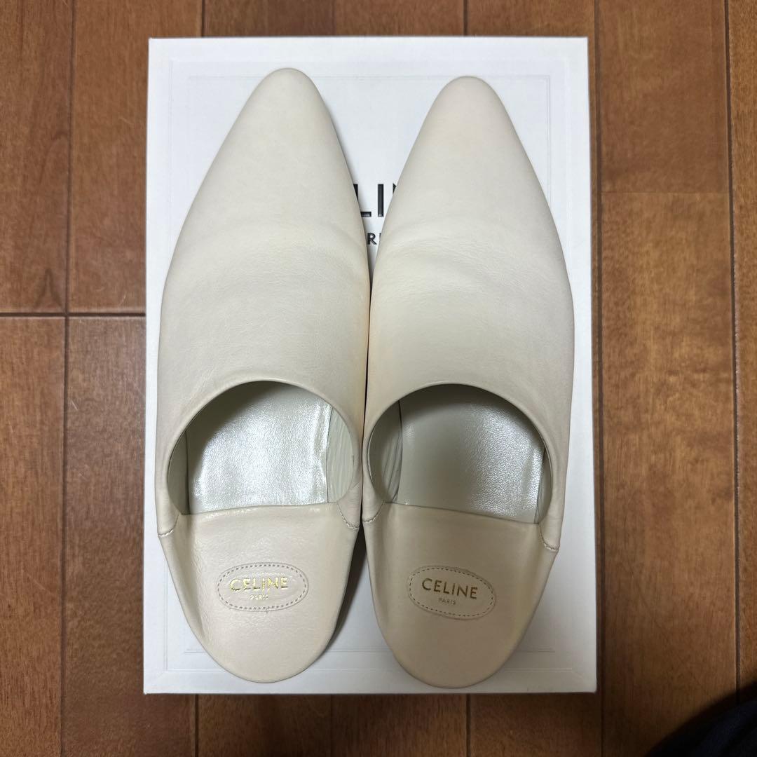 セリーヌ　ジャクノバブーシュ　新品未使用　ホワイト39