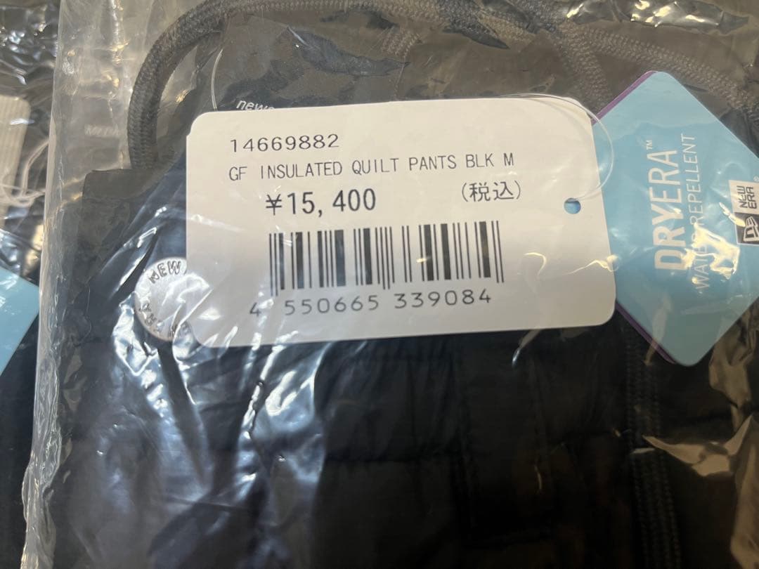 ニューエラゴルフ インサレーテッドキルティング　セットアップ ブラック M